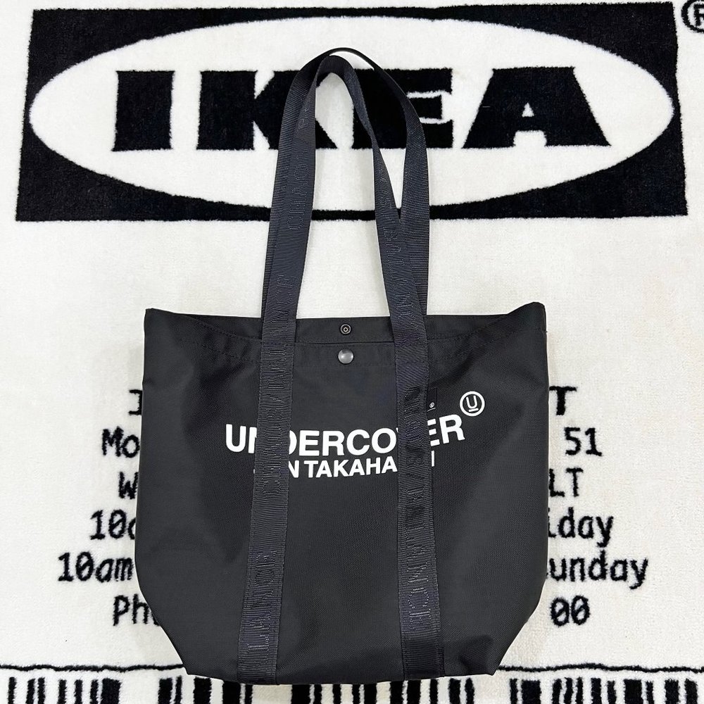 Undercover Jun Takahashi Black Nylon Tote Bag.